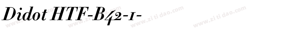 Didot HTF-B42-1字体转换